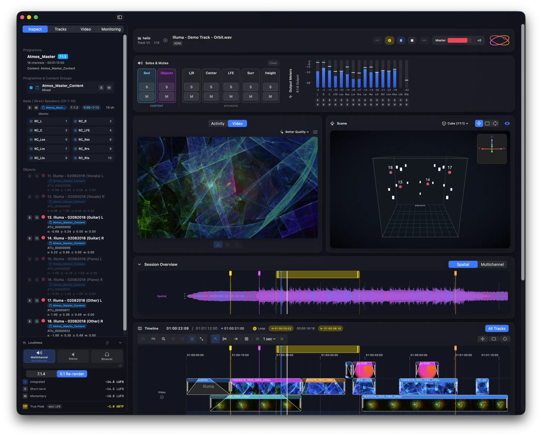 Orbit Pro — full immersive QC, video sync and finishing workspace