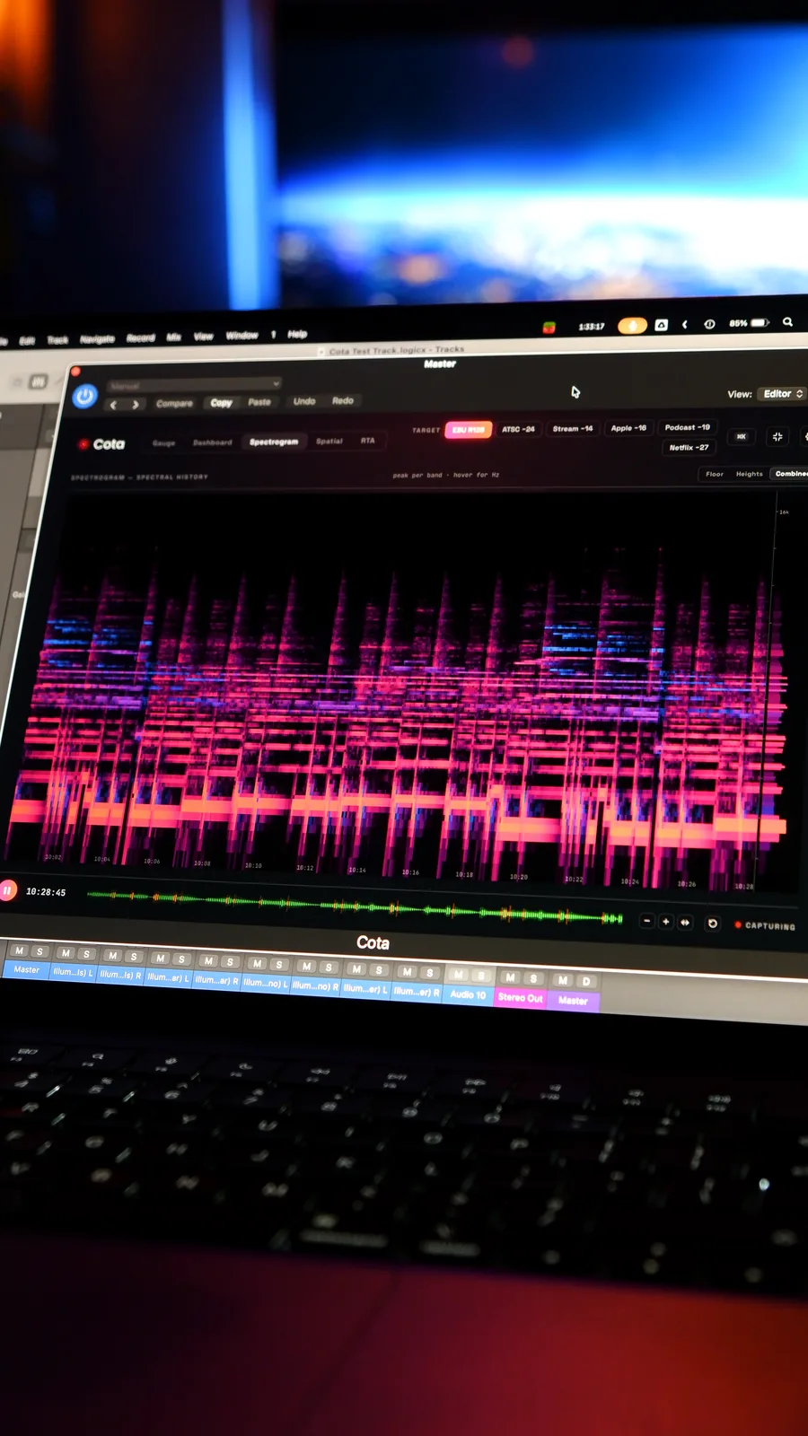 Cota's spectrogram in full colour
